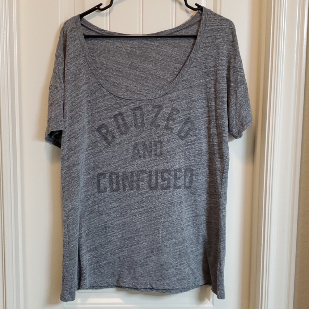 Boozed and Confused Scoop Neck Tee